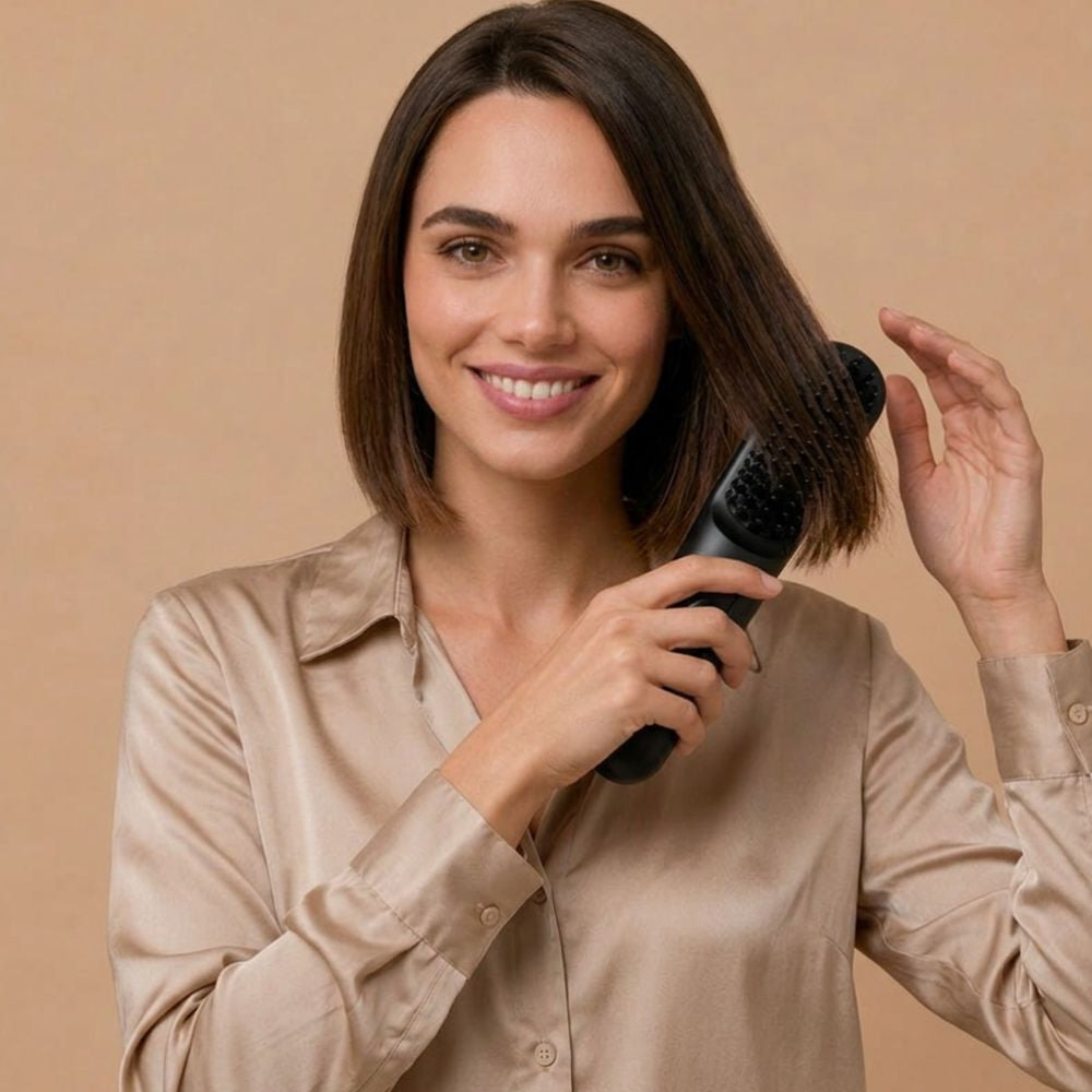 Brosse Lissante Chauffante Portable